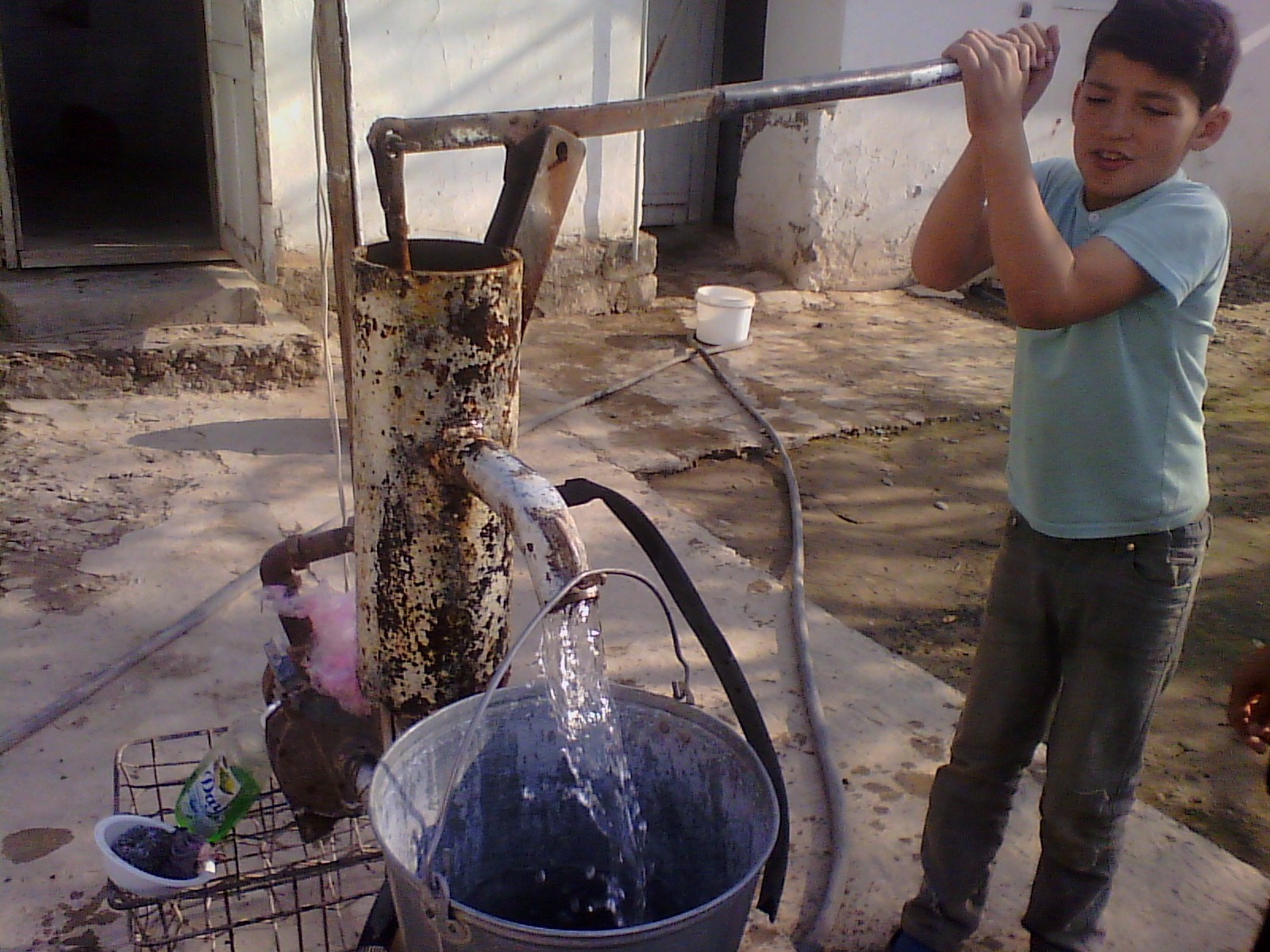 water pump in Tajikistan