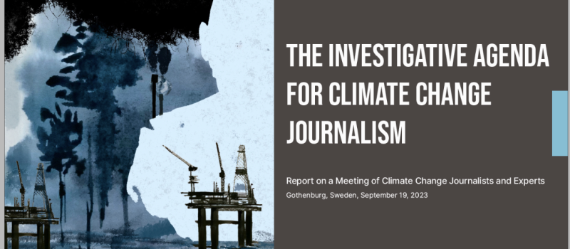 GIJC 2023 Sweden climate agenda report