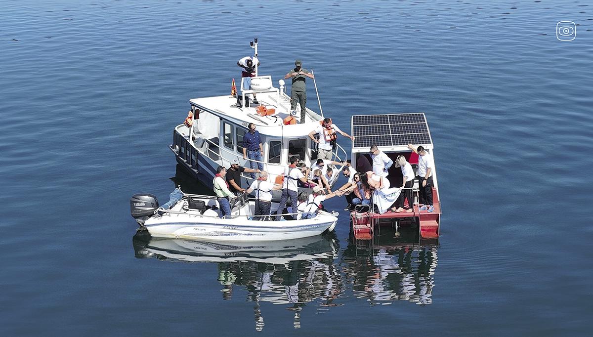 Activists in Greater Prespa Lake, 2023