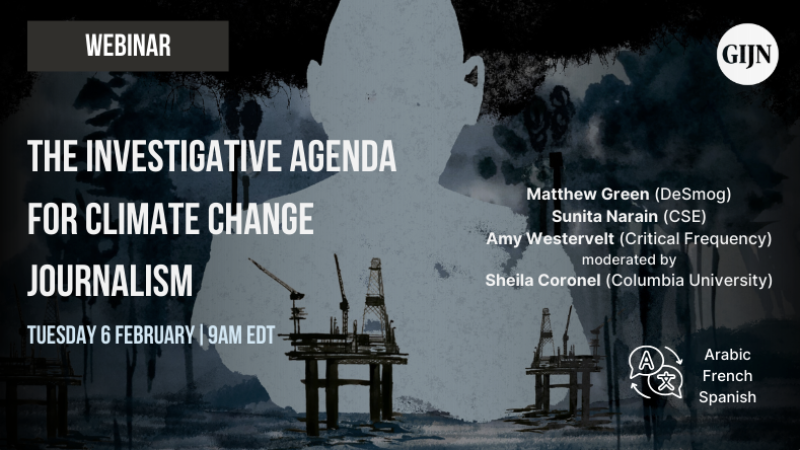 GIJC GIJN Climate agenda for investigative journalism Gothenburg