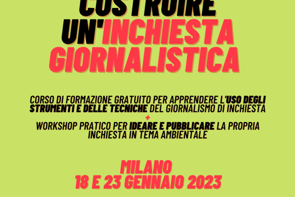 Costruire un'inchiesta giornalistica